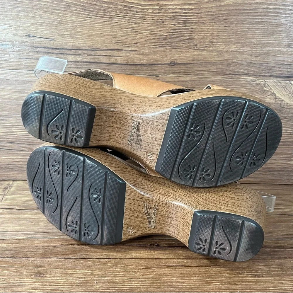 Dansko Jacinda Brown Leather Strappy Sandals Clogs Women’s Size 9.5 (40) Shoes_8